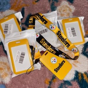 4X STEELERS lanyards & ID holders